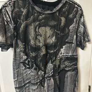 Black and Gray Graphic Tee